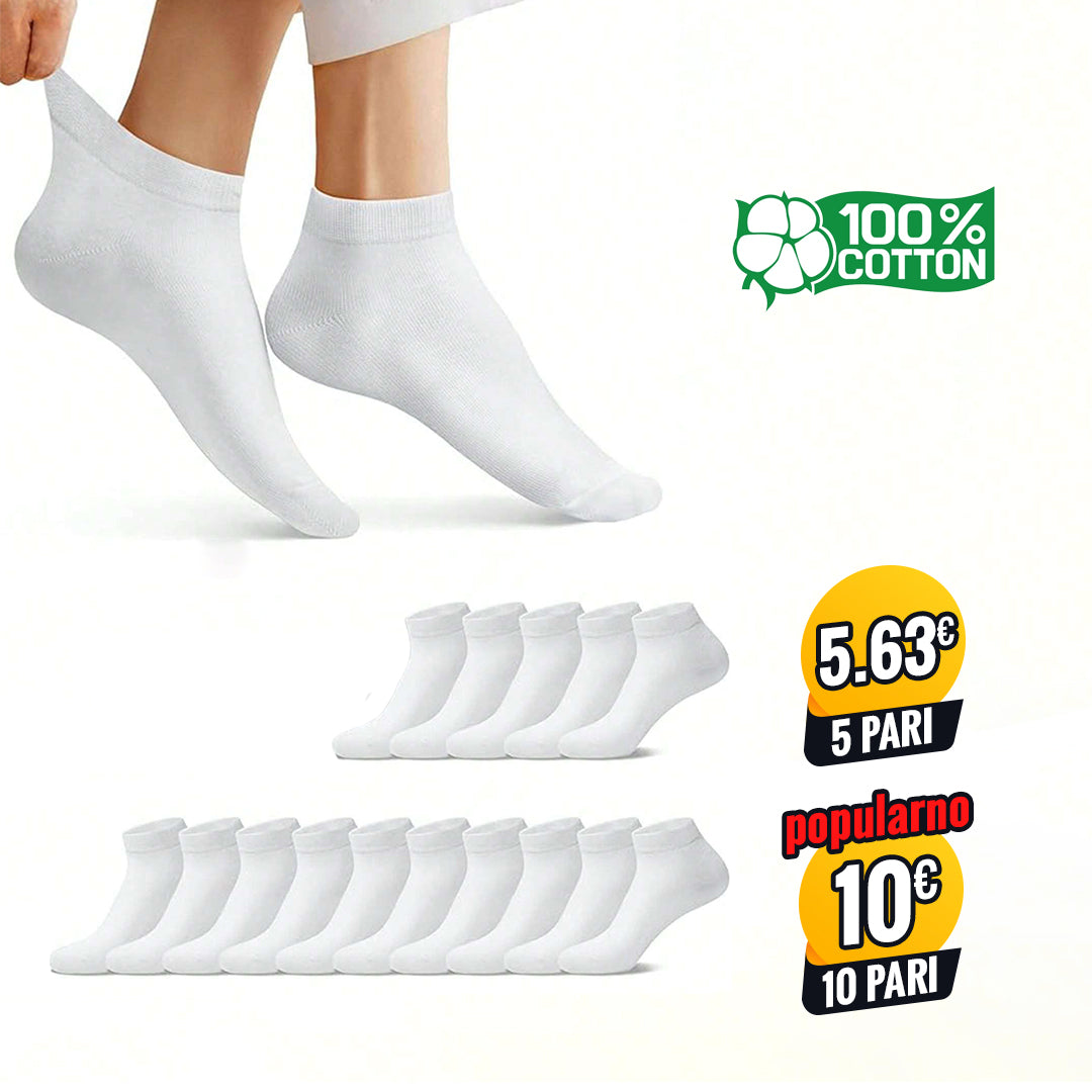 Muške polukratke čarape 40-44 - bijela