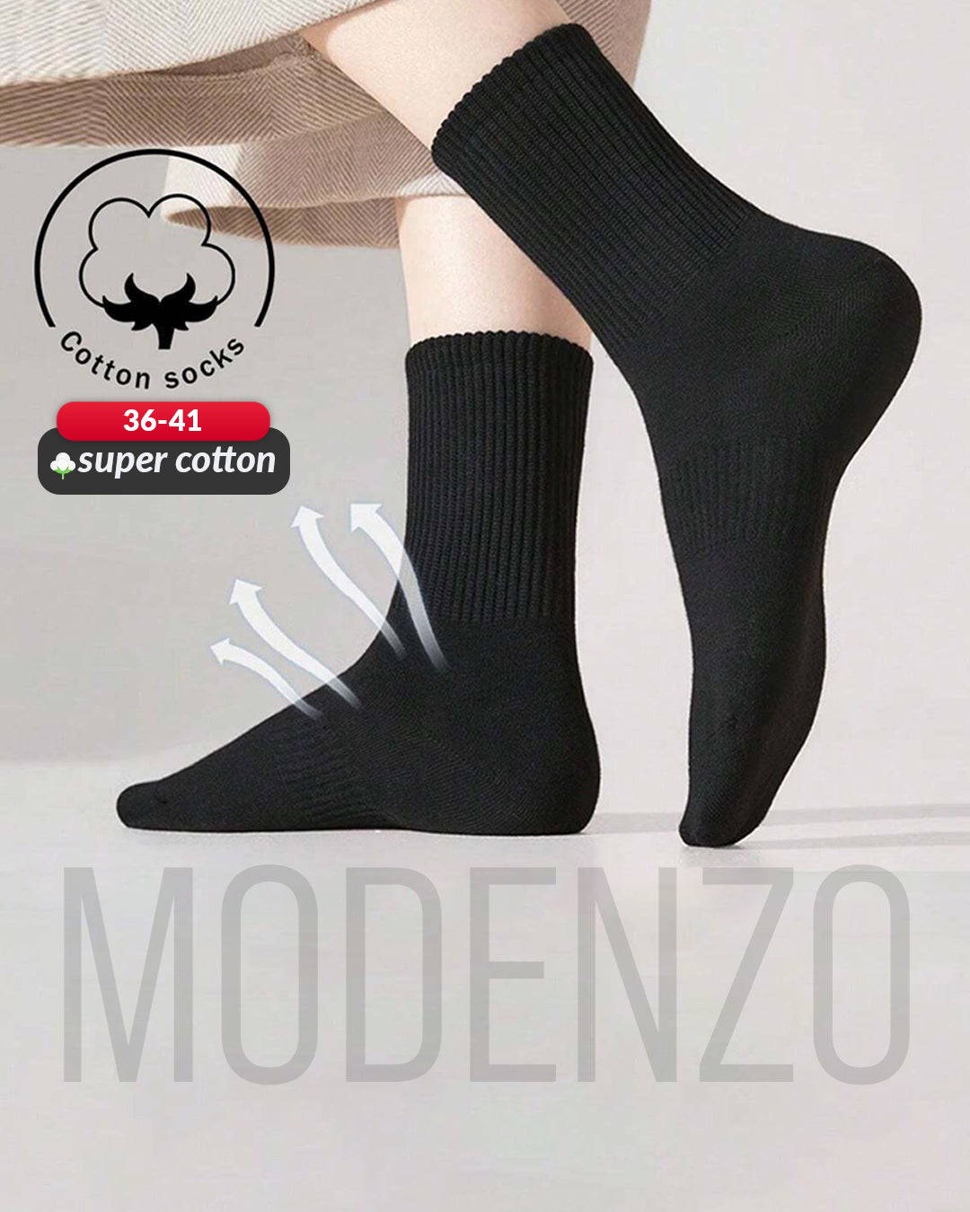 Ženske sportske čarape 36-41 CX115 crna