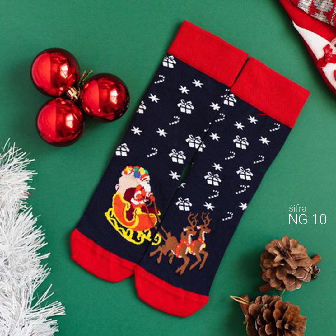 Novogodišnje super cotton čarape 37-43 NG10