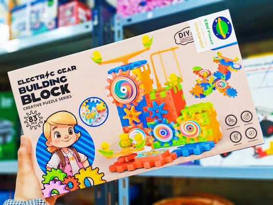 Electric Gear Building Block - Kreativne kockice Gradnju (83 komada) (dječaci)