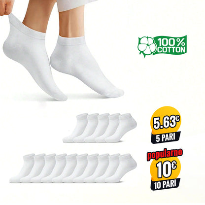 Muške polukratke čarape 40-44 - bijela
