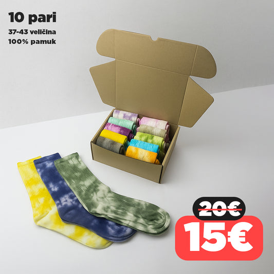 🧦Šarene sportske čarape - SET 10 pari