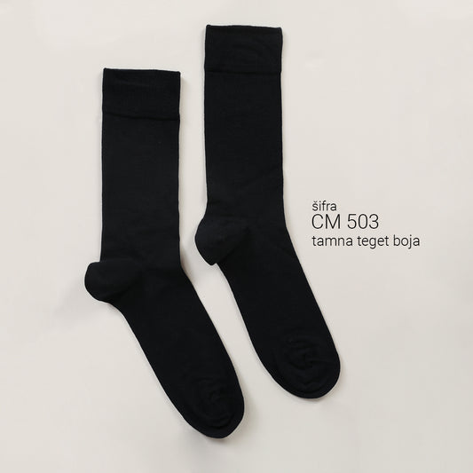 Klasične muške čarape u tamno teget boji 41-45 CM 503