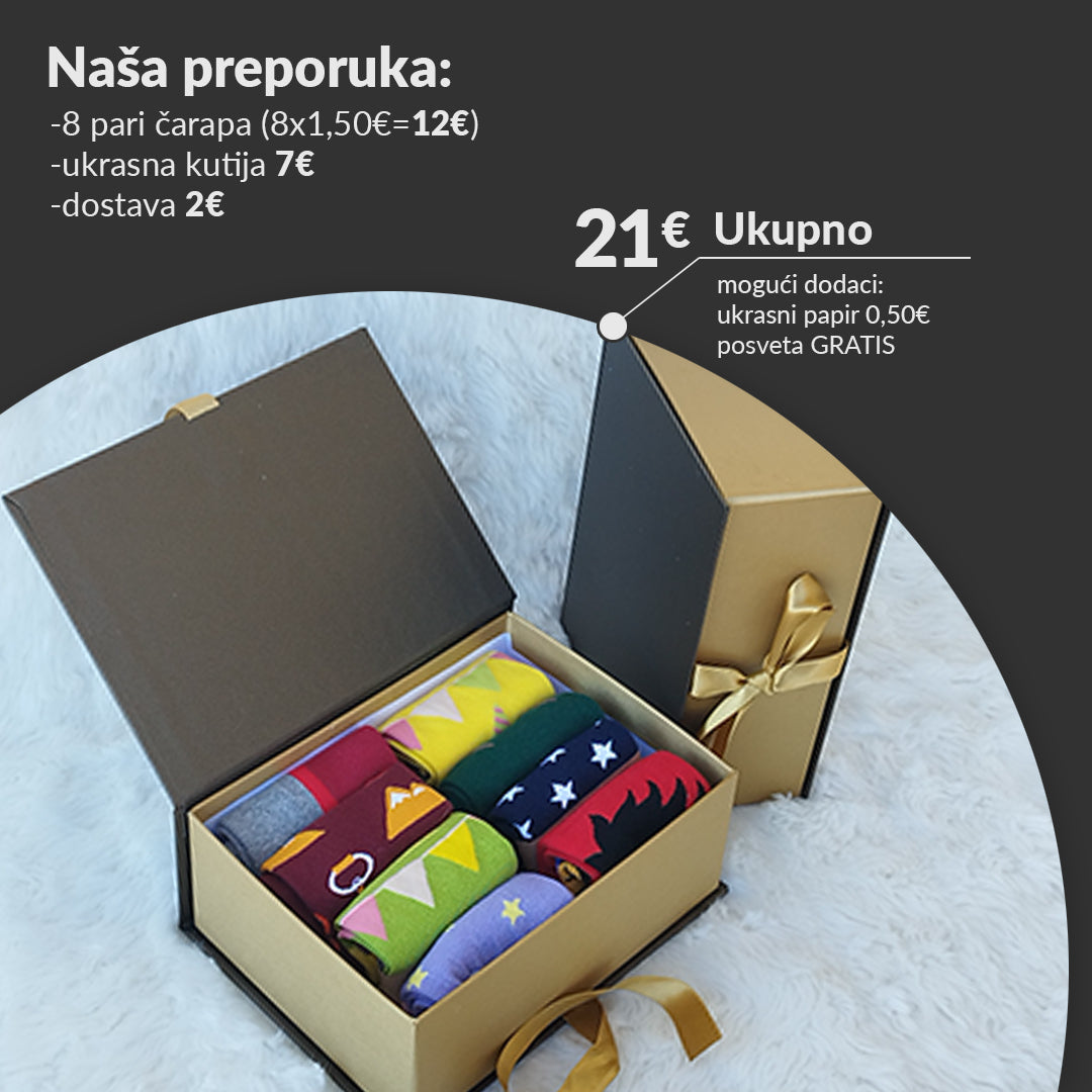 Zlatna ukrasna kutija sa mašnicom